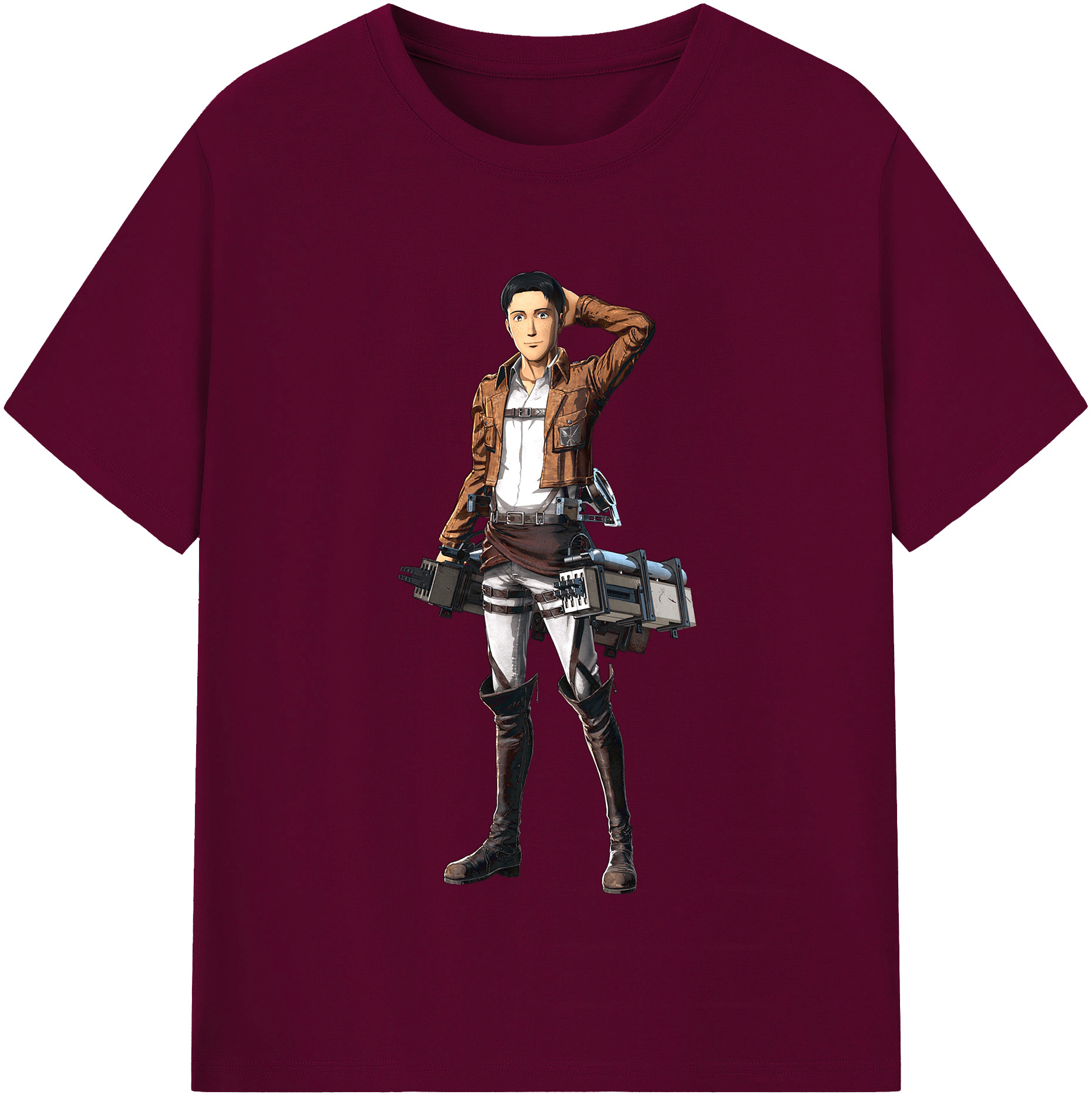 （画像用） 進撃の巨人 Attack on Titan レディースカジュアルプリントTシャツ（綿100％）